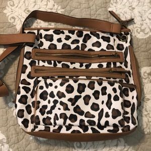 Leopard print cross body